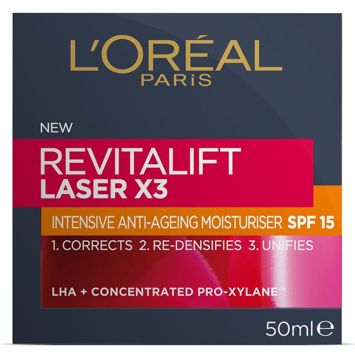 L'Oreal Revitalift Laser X3 Moisturiser Spf15 50Ml