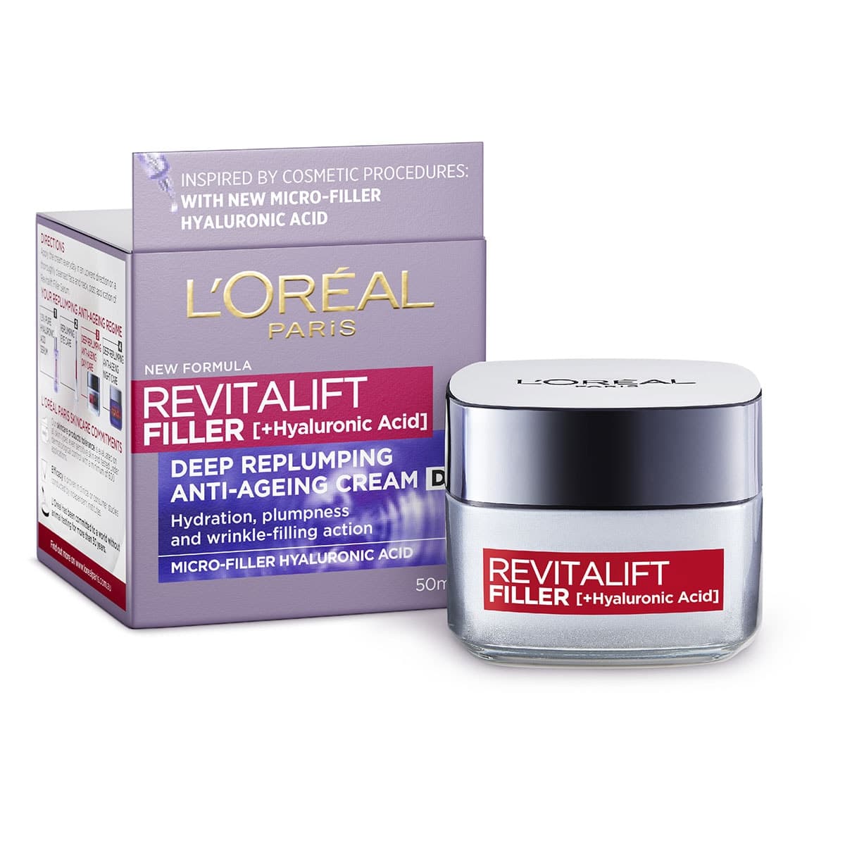 Thumbnail L'Oreal Revitalift Filler + Hyaluronic Acid Day Moisturiser 50Ml