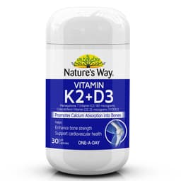 Natures Way Vitamin K2+D3 30 Capsules