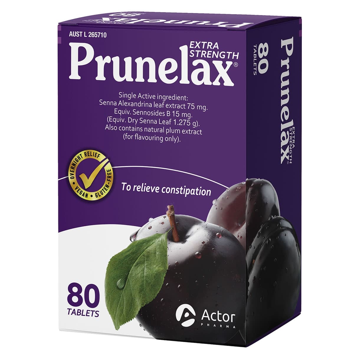 Thumbnail Prunelax Extra Strength Laxative 80 Tablets