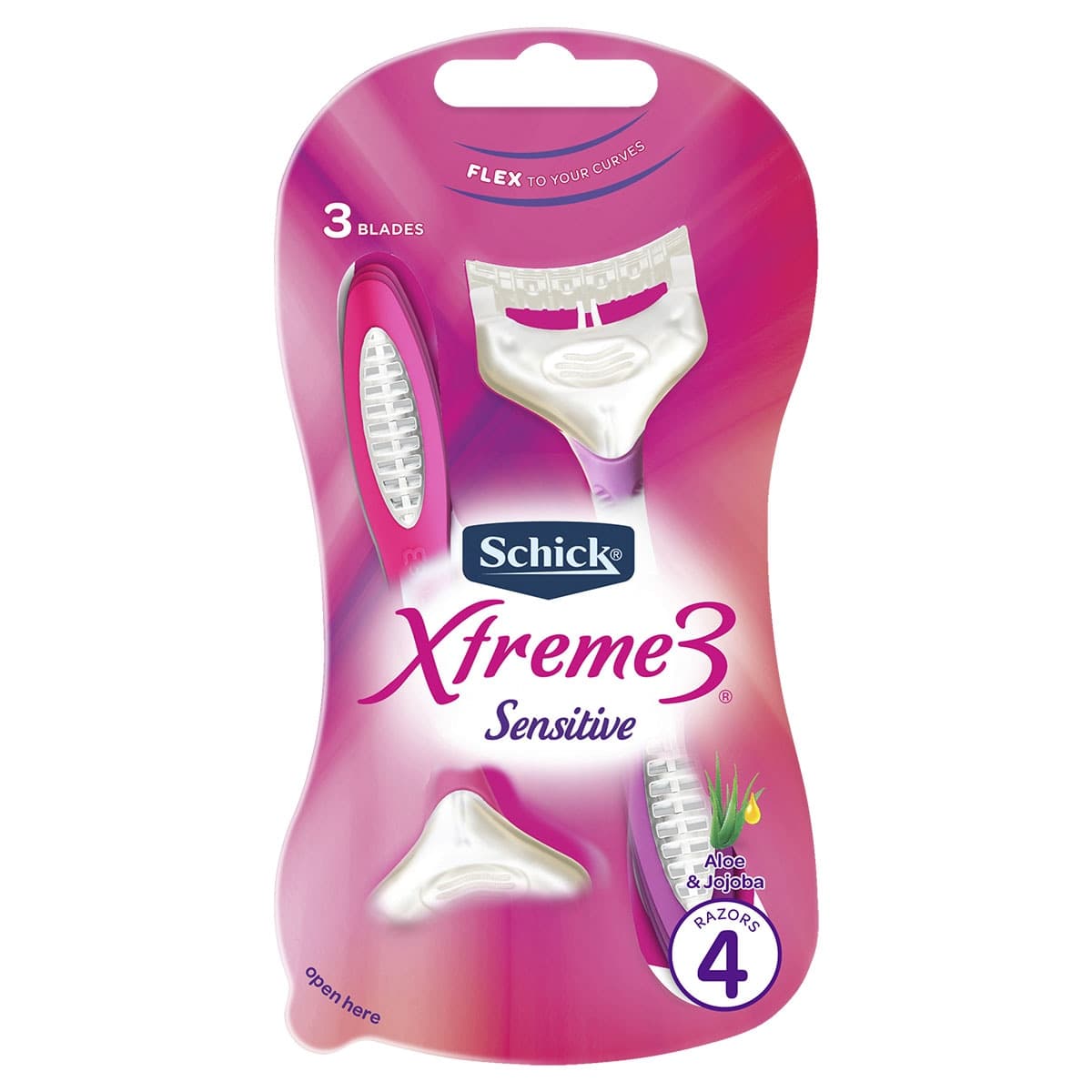 Schick Xtreme 3 Sensitive Disposable Razors 4 Pack