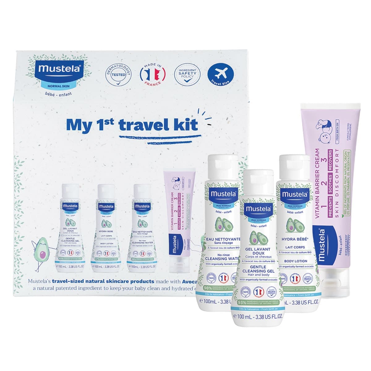 Mustela 4 Piece Travel Set