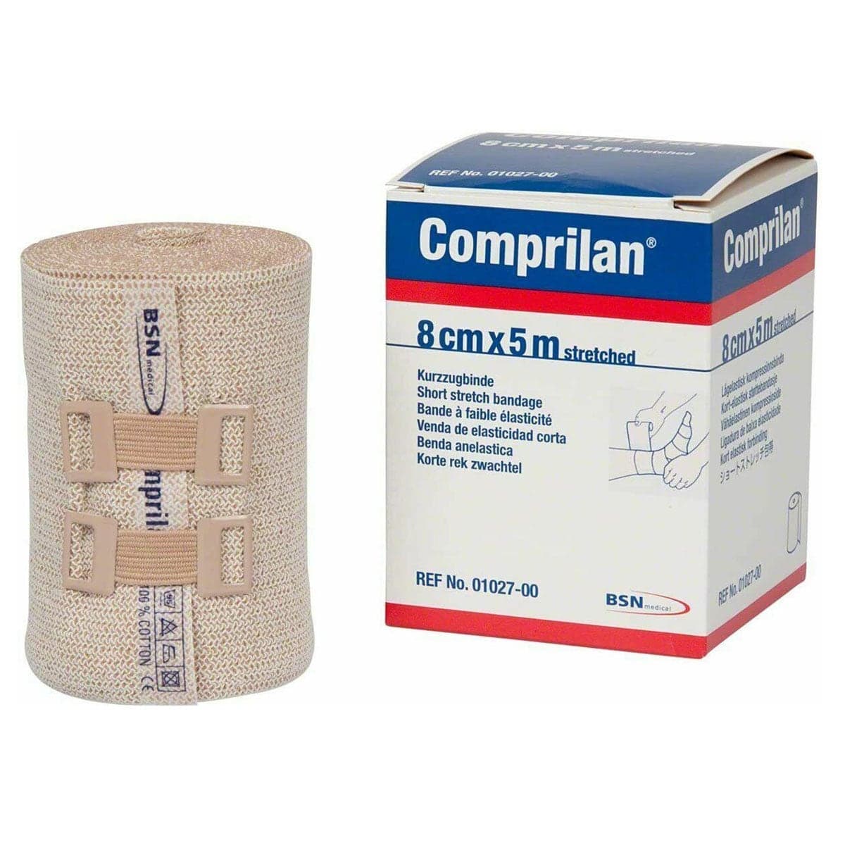 Comprilan Compression Bandage 8Cm X 5M 1 Roll