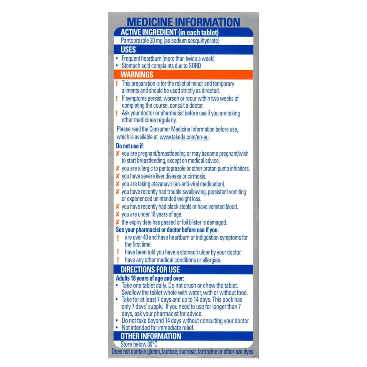 Thumbnail Somac Heartburn Relief 7 Tablets