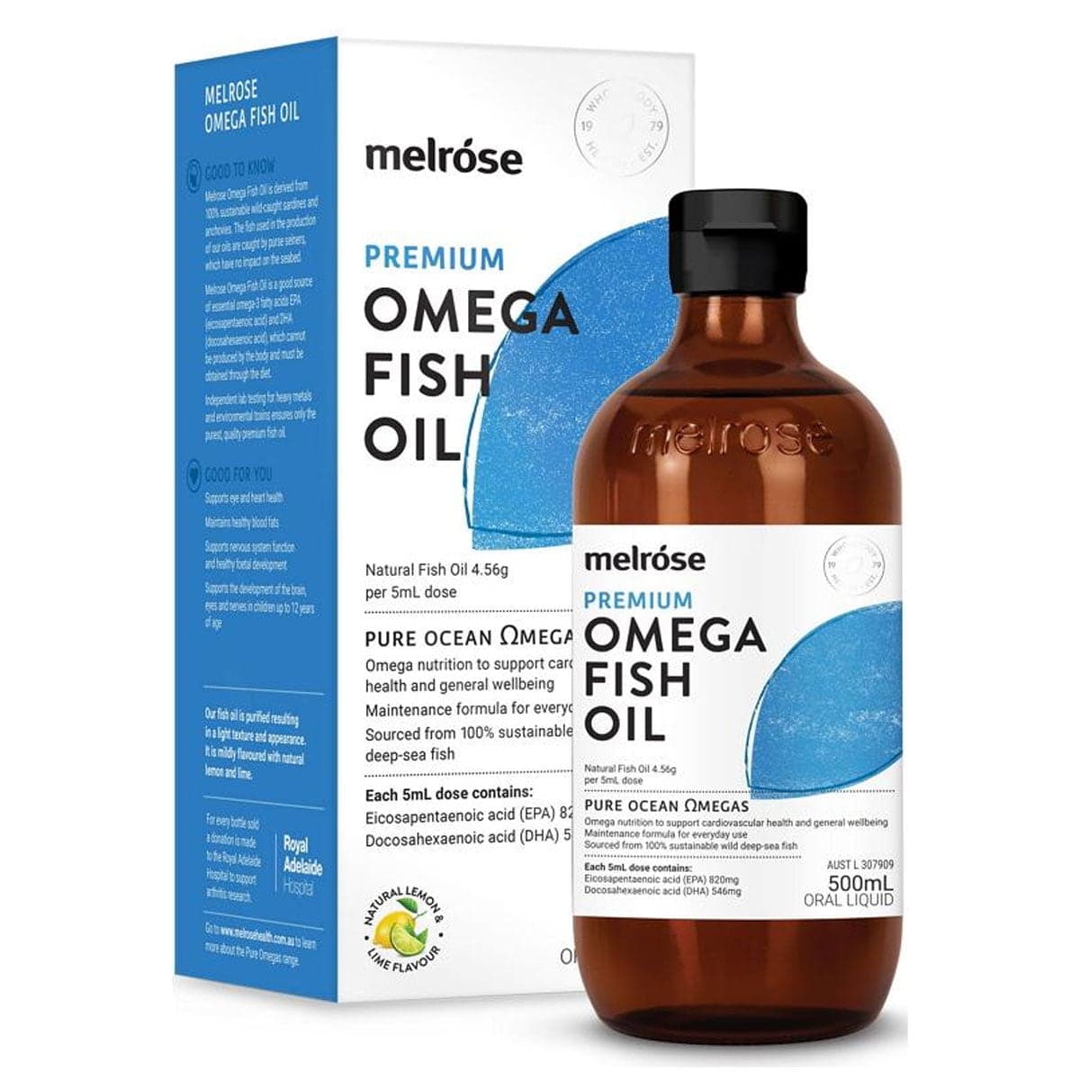 Melrose Fish Oil Health & Heart 500Ml