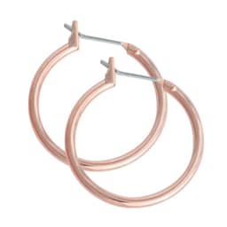 Studex Just Hoops 19Mm Hoop Earring Rose Gold 1 Pair