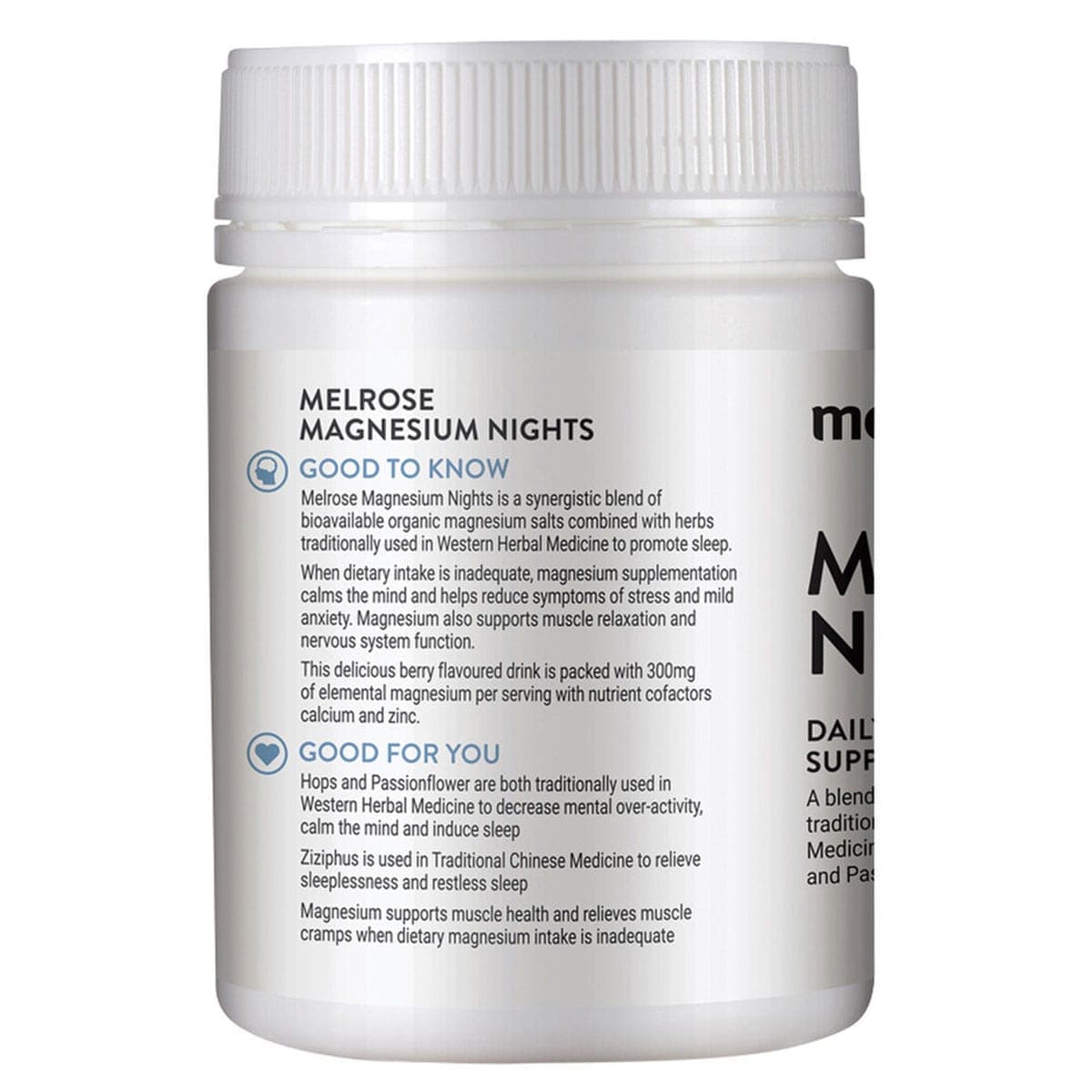 Thumbnail Melrose Magnesium Nights Powder Berry 120G