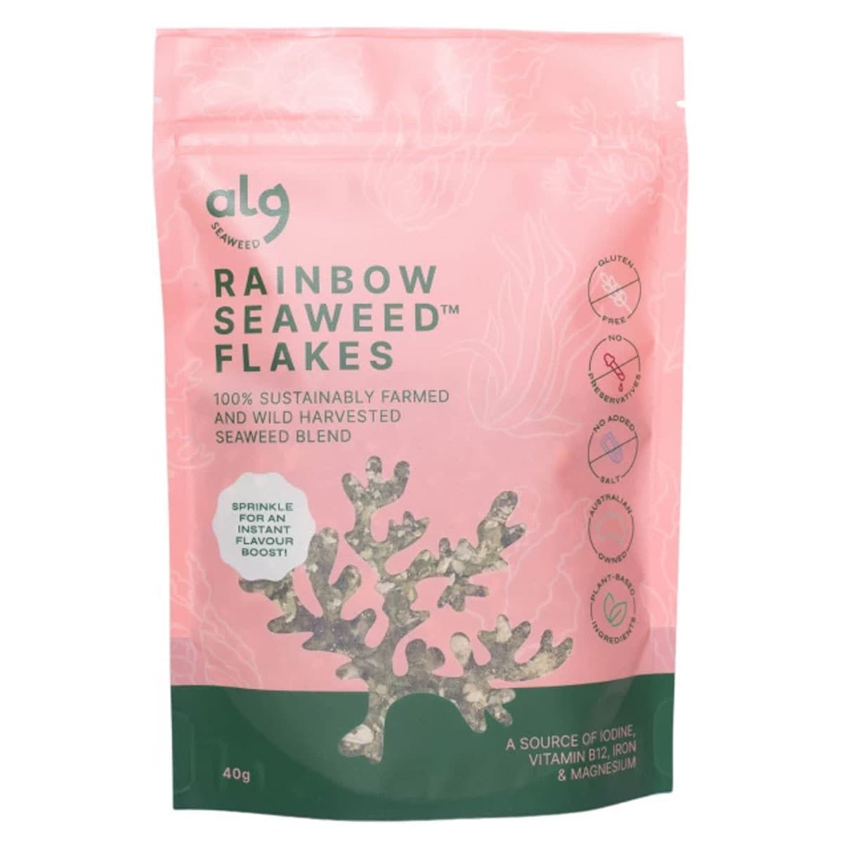 Alg Seaweed Flakes Rainbow Seaweed 40G