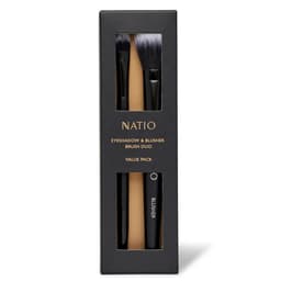 Natio Eyeshadow & Blusher Brush Duo