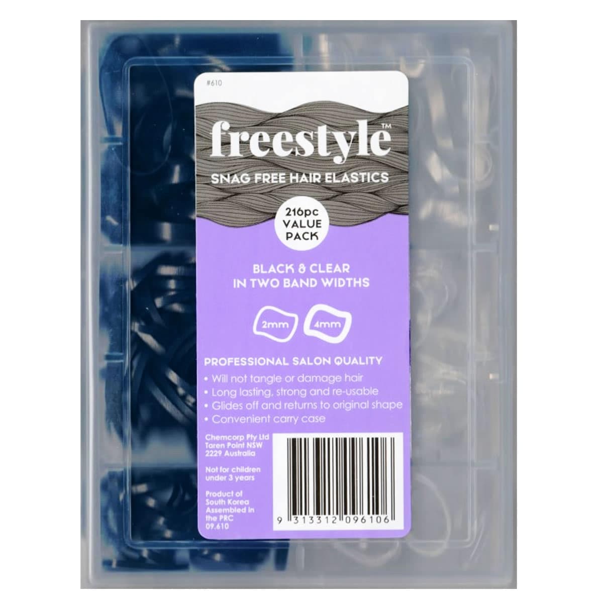 Freestyle Snag Free Hair Elastics Value Pack 216 Pieces