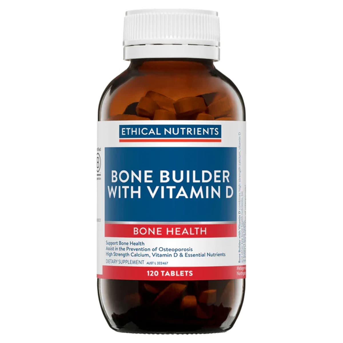 Ethical Nutrients Bone Builder With Vitamin D 120 Tablets