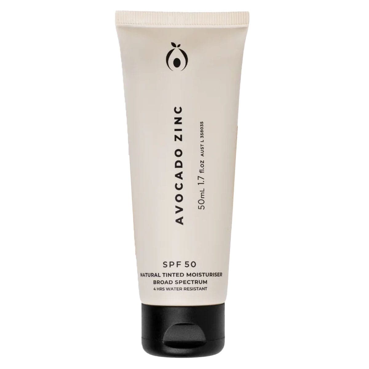 Avocado Zinc Natural Tinted Moisturiser Light Spf50 50Ml