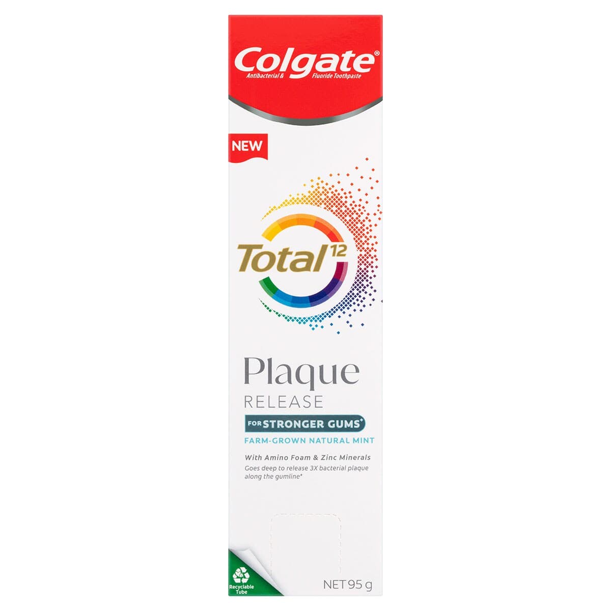 Thumbnail Colgate Total Plaque Release Toothpaste Farm-Grown Natural Mint 95G