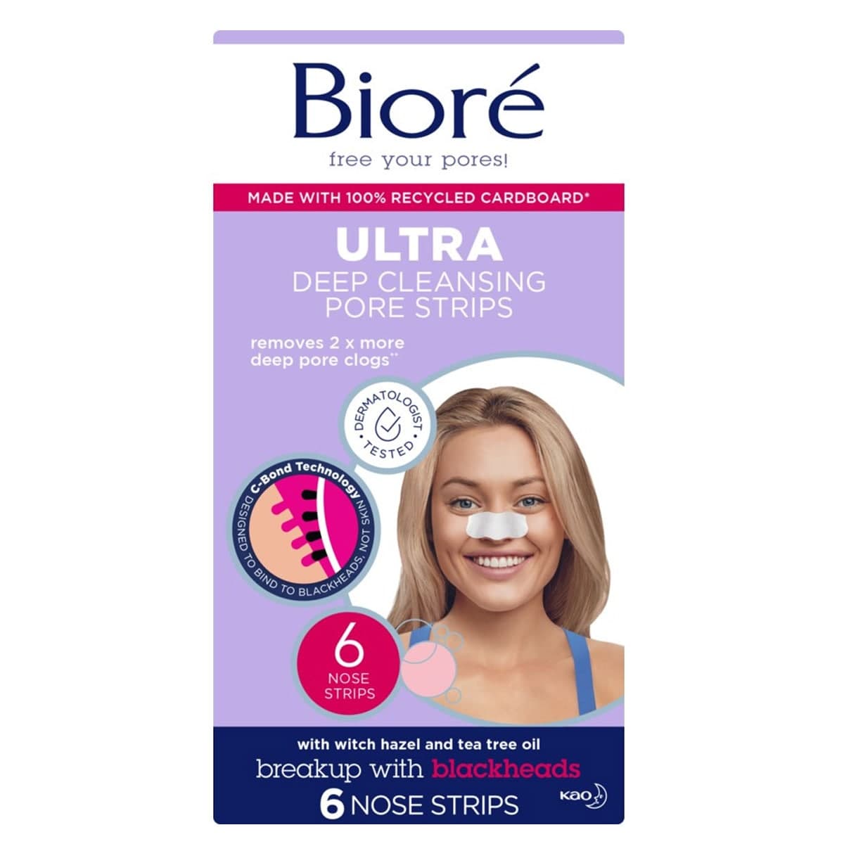 Biore Ultra Deep Cleansing Pore Strips 6 Pack