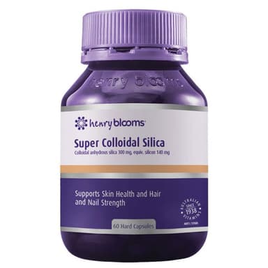 Henry Blooms Super Colloidal Silica 300Mg 60 Vegetarian Capsules