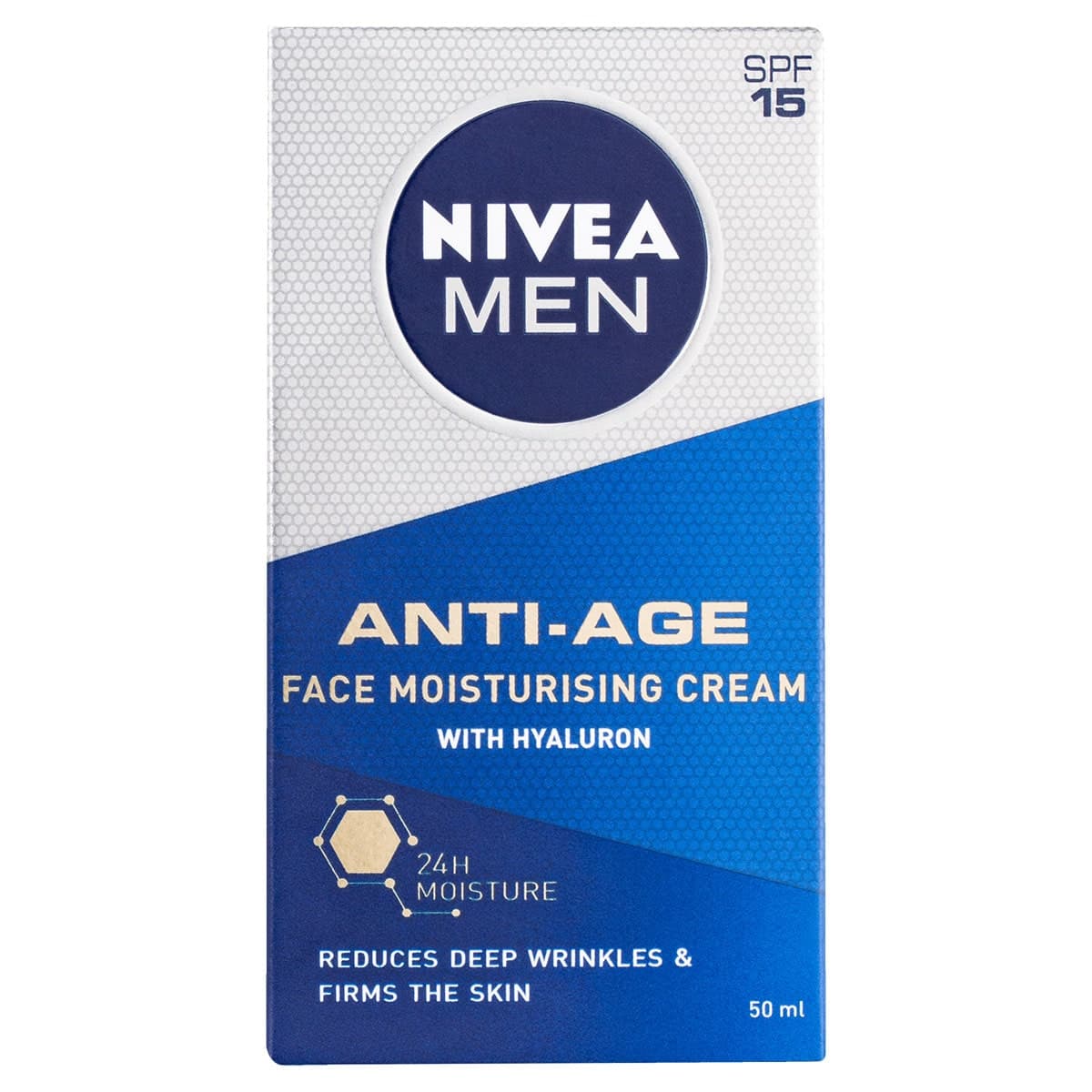 Nivea For Men Anti-Age Hyaluron Face Moisturising Cream Spf15 50Ml