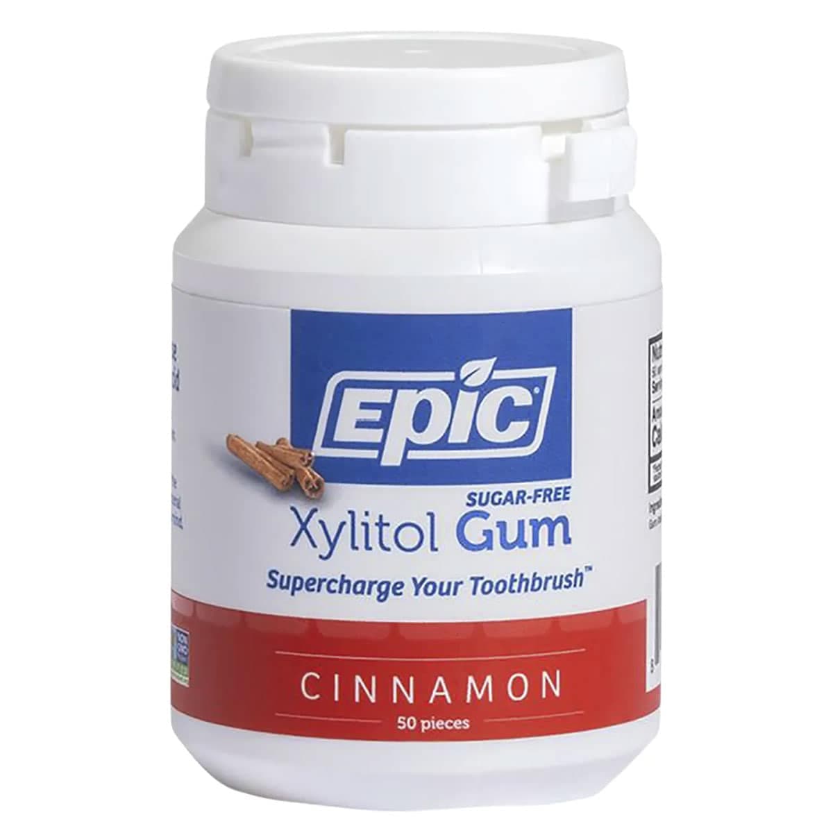 Epic Xylitol Chewing Gum Cinnamon 50 Pack