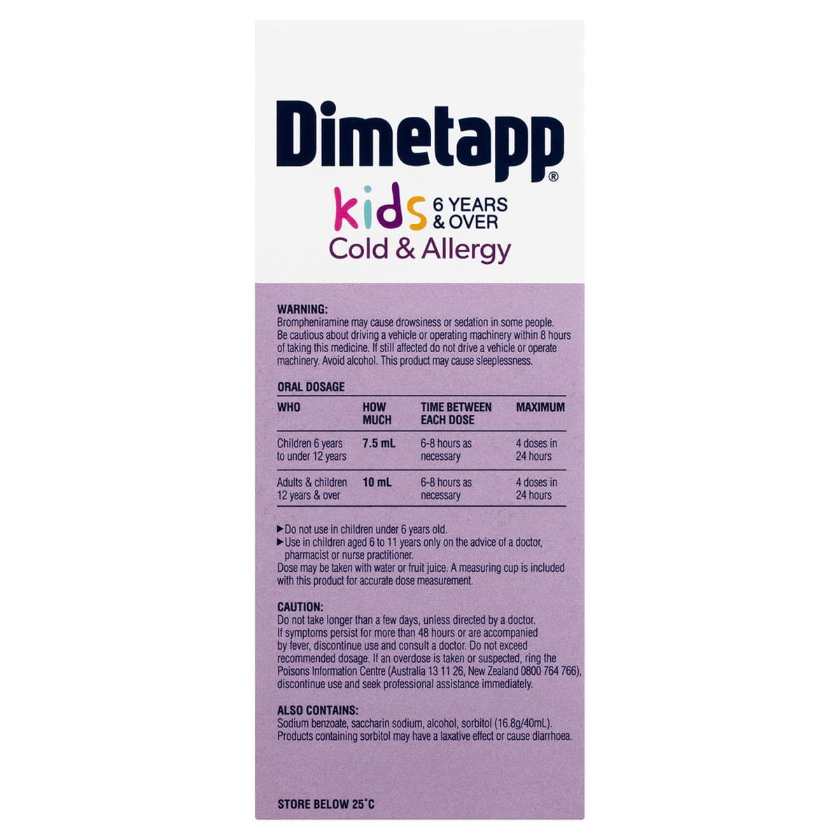 Thumbnail Dimetapp Kids 6+ Years Cold & Allergy 200ml