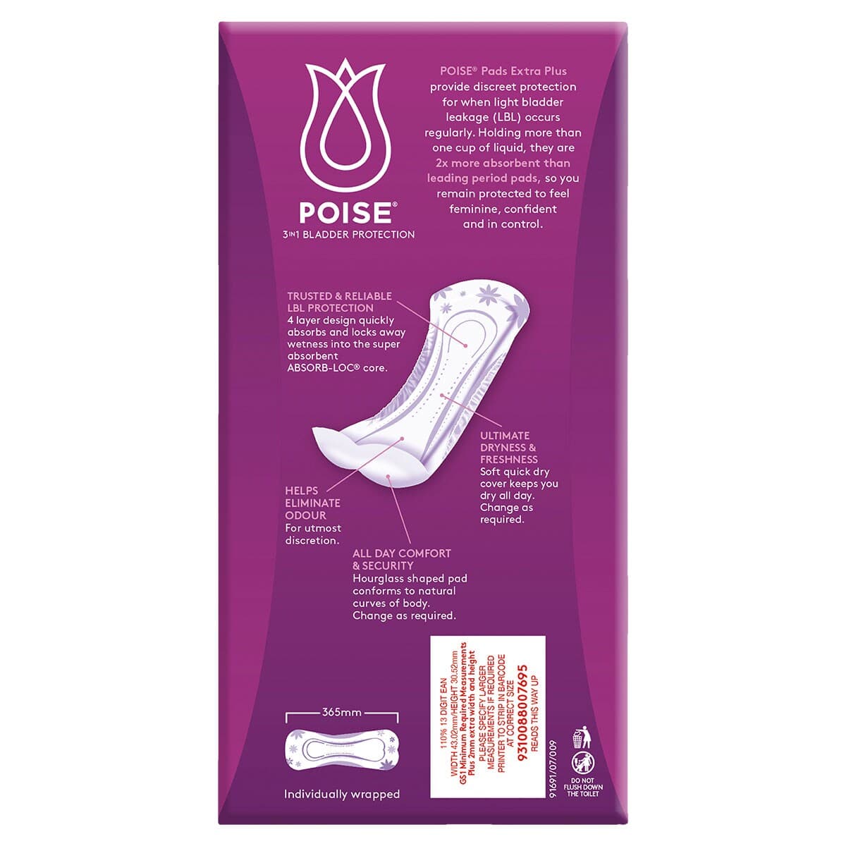 Thumbnail Poise Pads Extra Plus 10 Pack