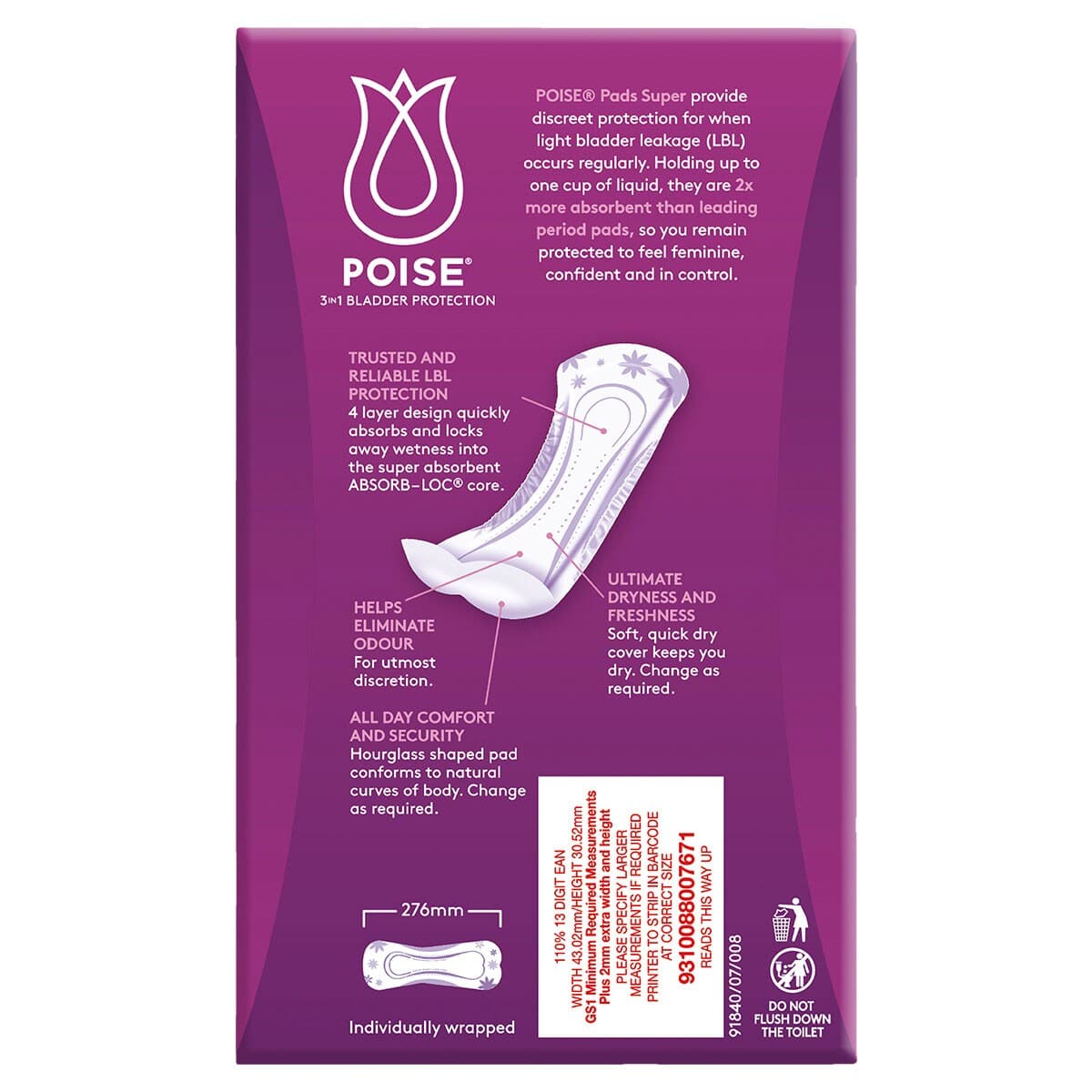 Thumbnail Poise Pads Super 14 Pack