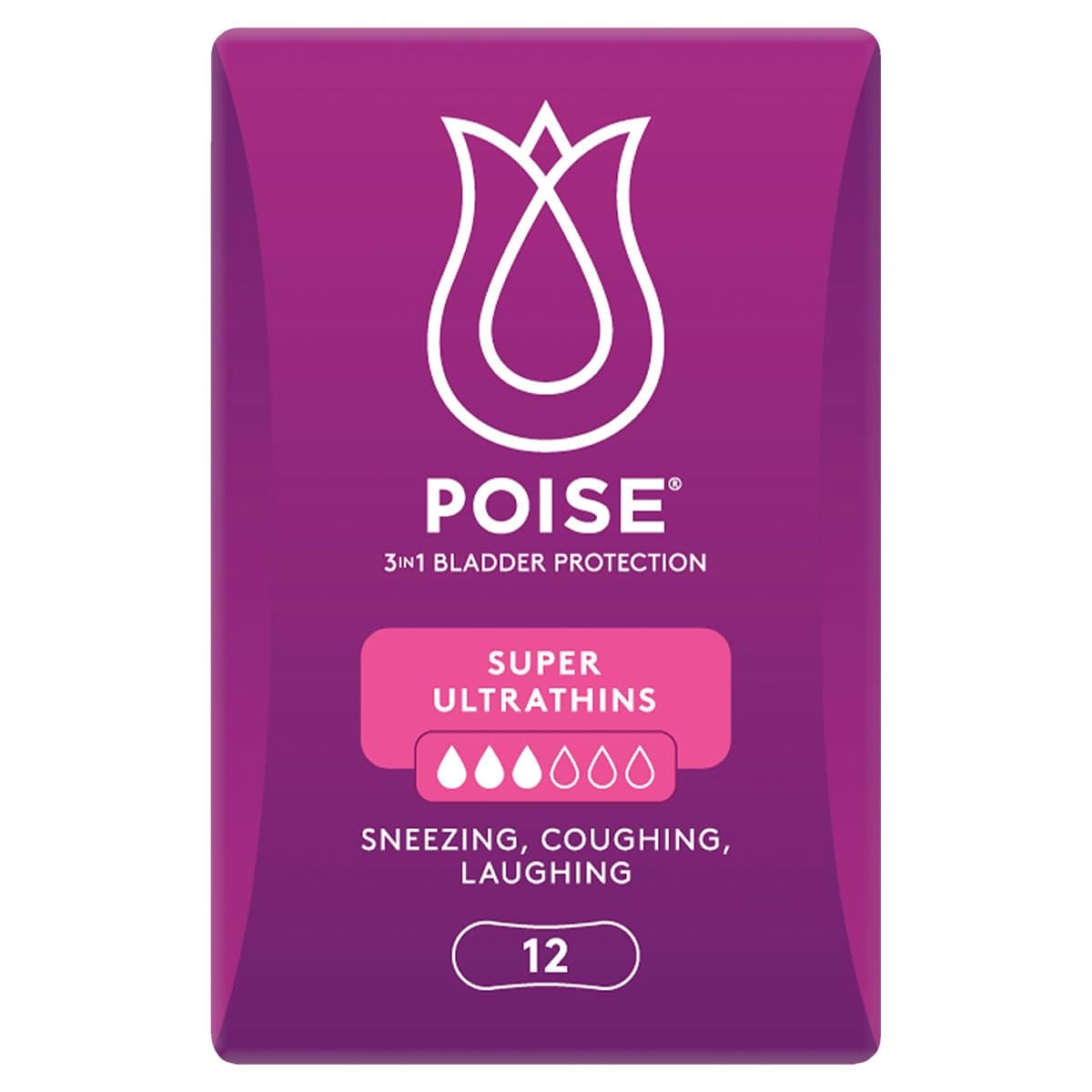 Poise Pads Ultrathins Super 12 Pack