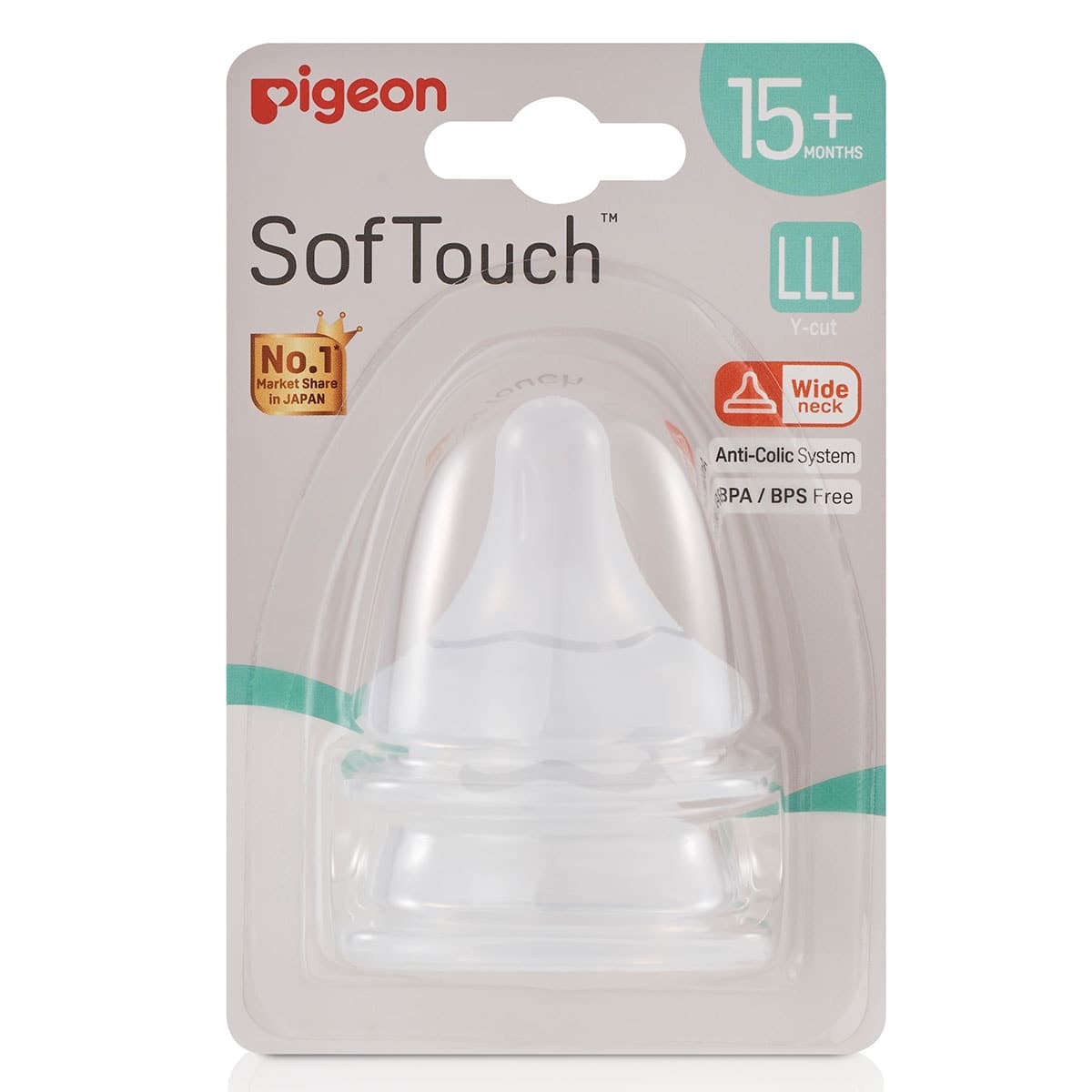 Thumbnail Pigeon Softouch Iii Teat (Lll) 2 Pack