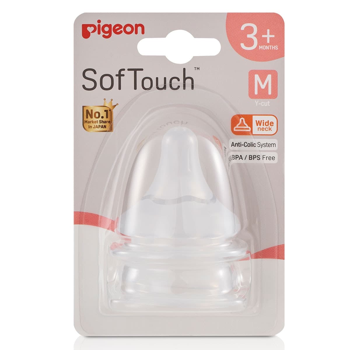 Pigeon Softouch Iii Teat (M) 2 Pack