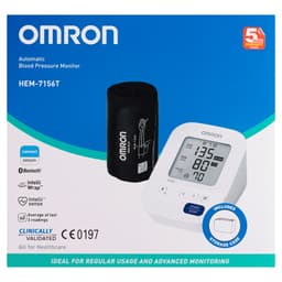 Omron Hem7156T Bluetooth Automatic Blood Pressure Monitor