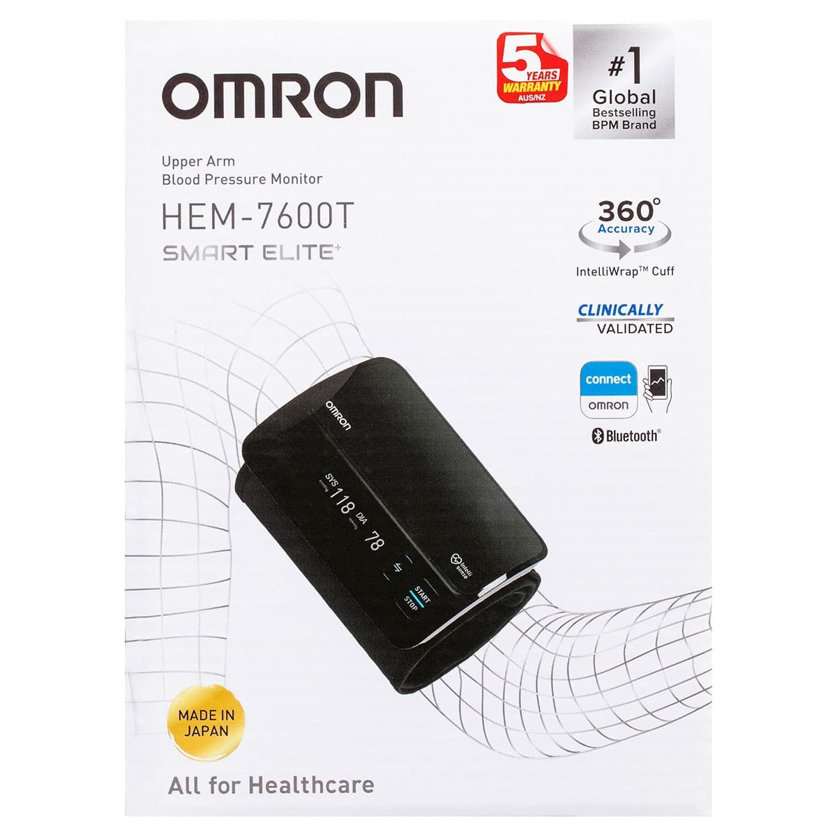 Omron Hem7600T Smart Elite Blood Pressure Monitor