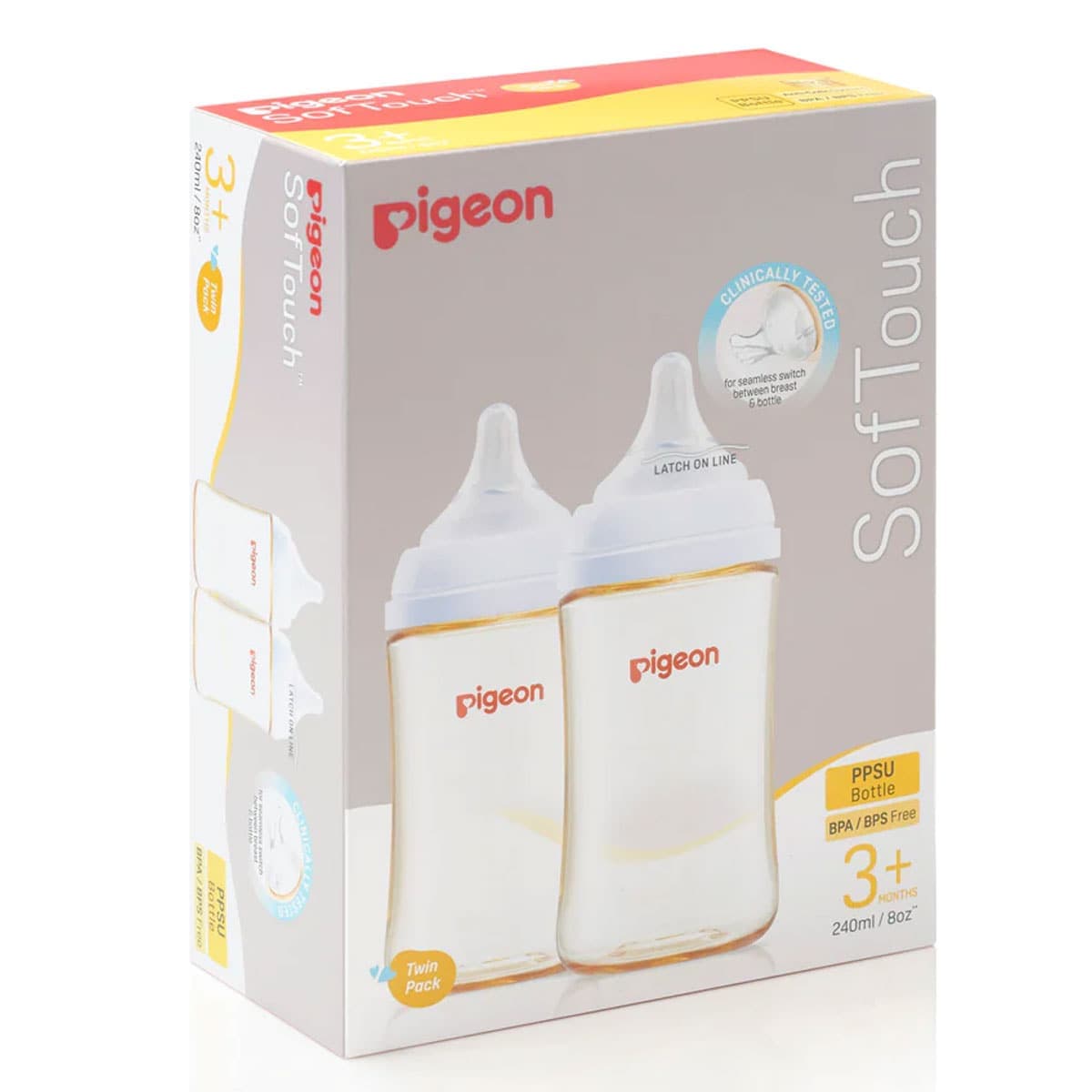 Pigeon Softouch Iii Ppsu Baby Bottle 2 X 240Ml