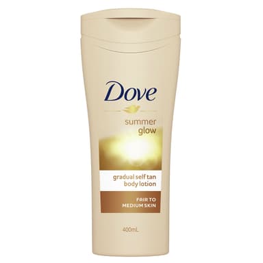 Dove Summer Glow Gradual Tan Body Lotion Fair To Medium 400Ml