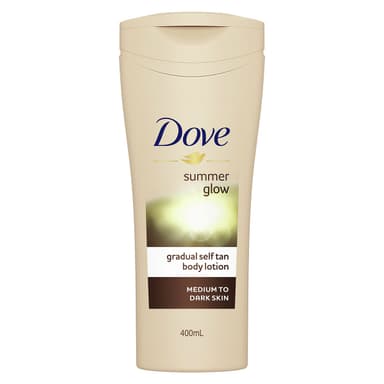 Dove Summer Glow Gradual Tan Body Lotion Medium To Dark 400Ml