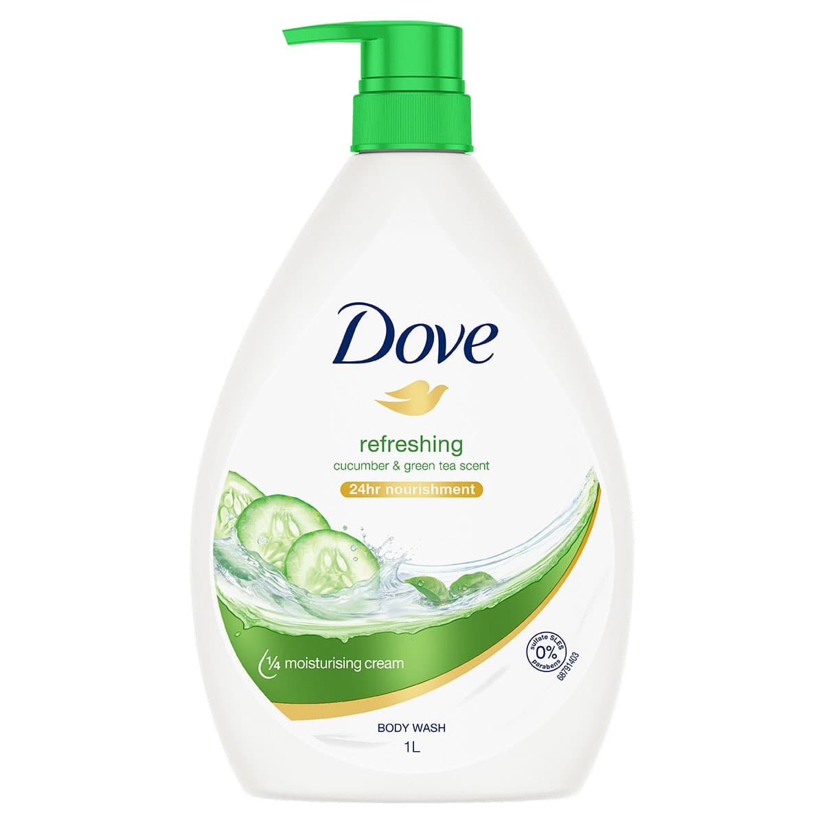 Dove Cucumber & Green Tea Body Wash 1 Litre