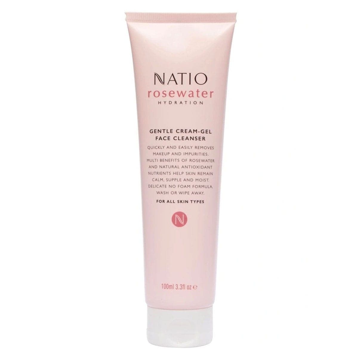 Thumbnail Natio Rosewater Cream-Gel Face Cleanser 100Ml