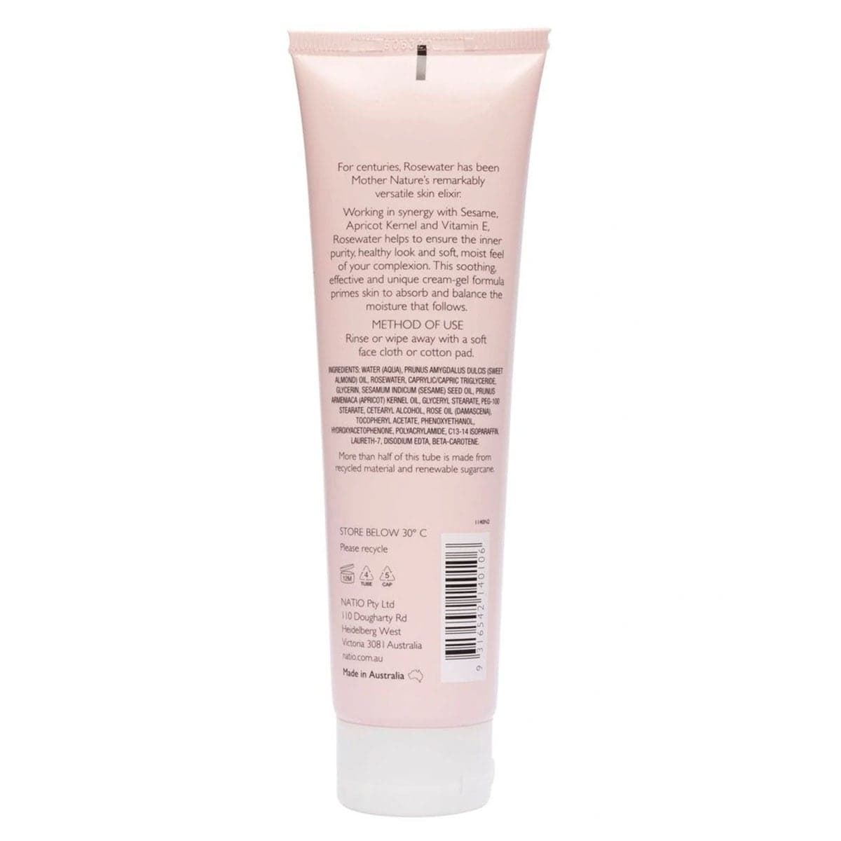 Thumbnail Natio Rosewater Cream-Gel Face Cleanser 100Ml