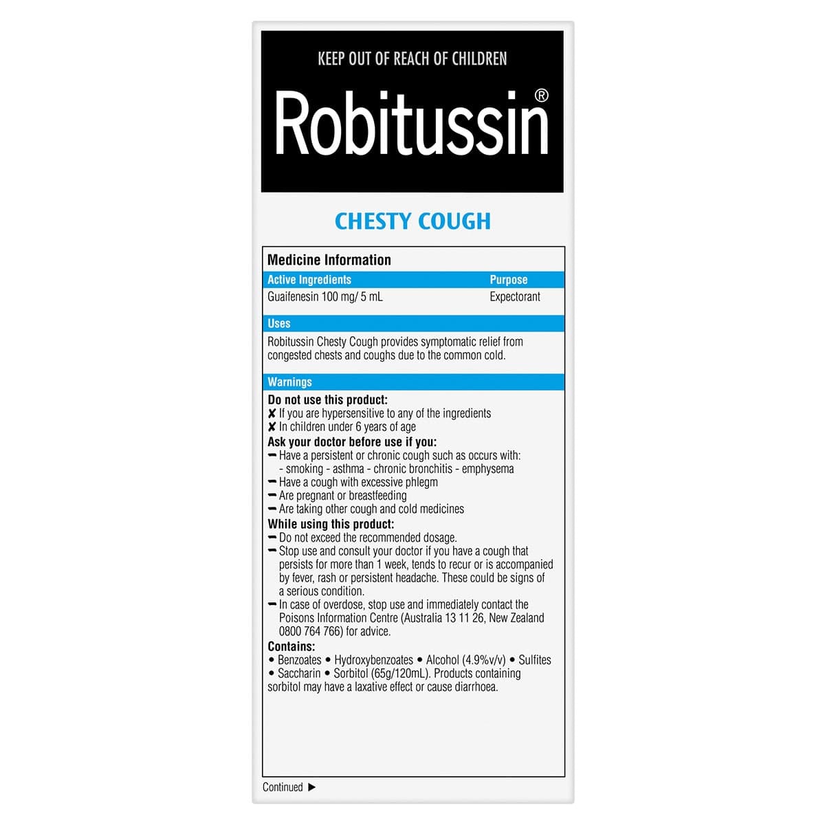 Thumbnail Robitussin Chesty Cough Liquid 200ml