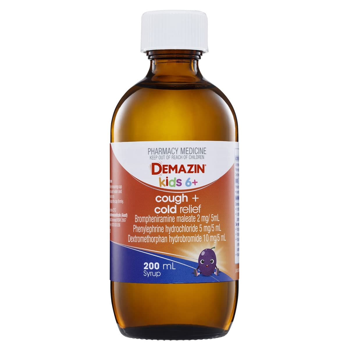 Thumbnail Demazin Kids 6+ Years Cough & Cold Relief Syrup Grape 200ml