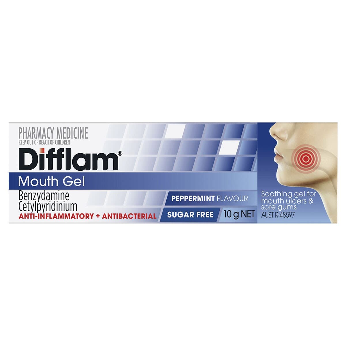 Difflam Anti-Inflammatory Mouth Gel Anti-Inflammatory & Antibacterial 10g