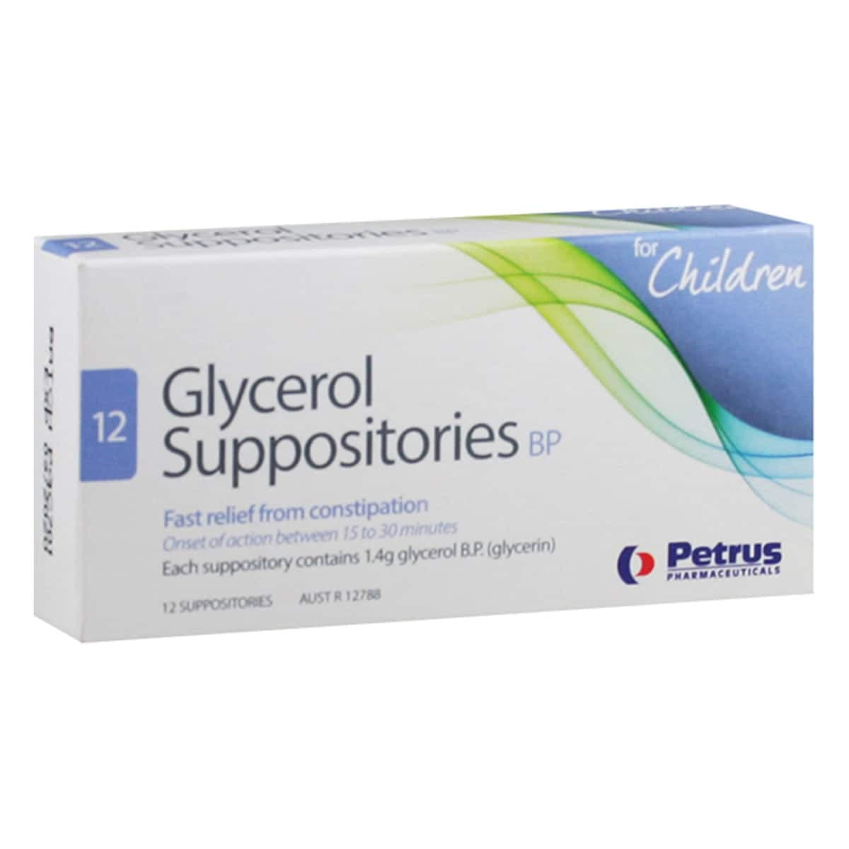 Glycerol Suppositories B.P. For Children 12 Pack