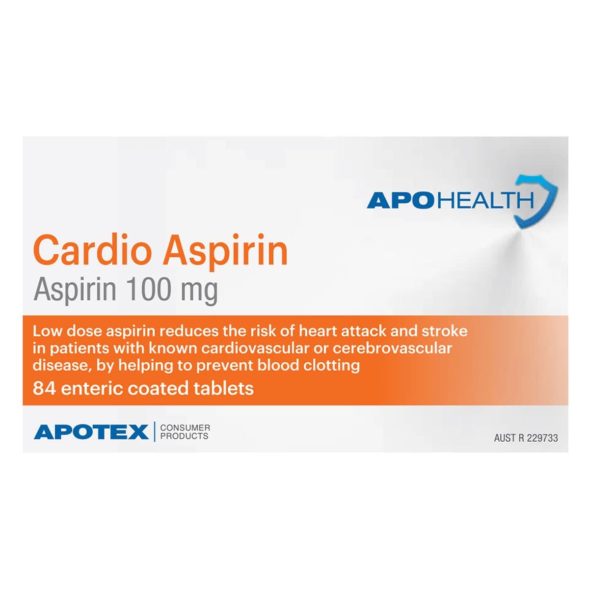 Thumbnail Apohealth Cardio Aspirin 100Mg 84 Enteric Coated Tablets