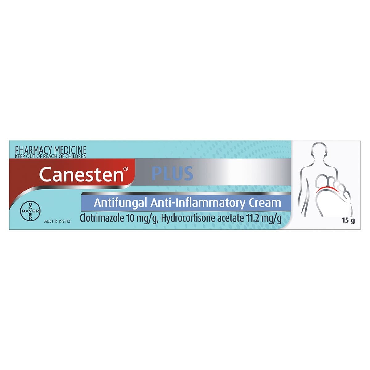 Canesten Plus Clotrimazole & Hydrocortisone Cream 15g