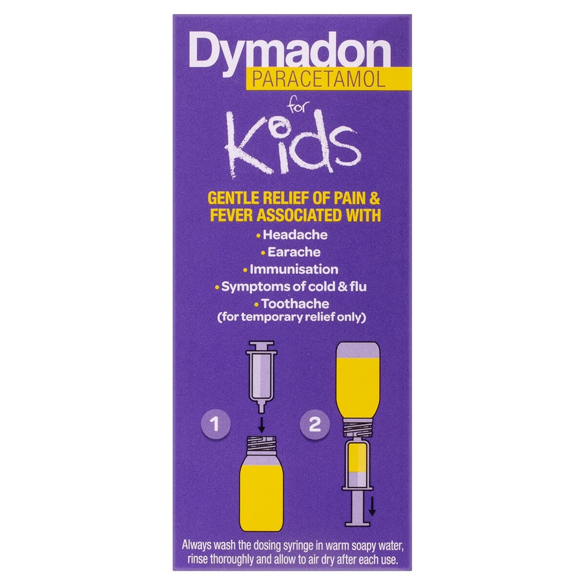 Thumbnail Dymadon for Kids 2-12 Years Pain & Fever Relief Strawberry 100ml