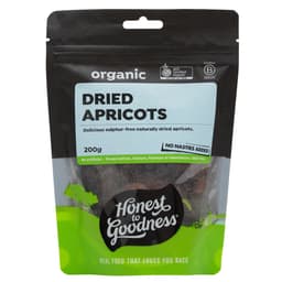 Honest To Goodness Organic Dried Apricots 200G