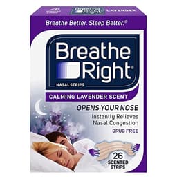 Breathe Right Nasal Strips Lavender Tan 26 Pack