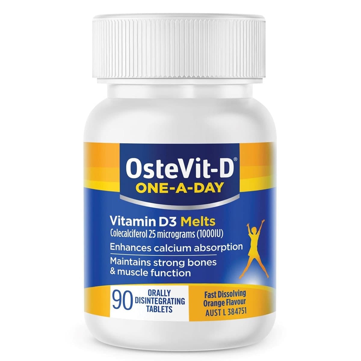 Ostevit-D One-A-Day Vitamin D3 Melts 90 Tablets