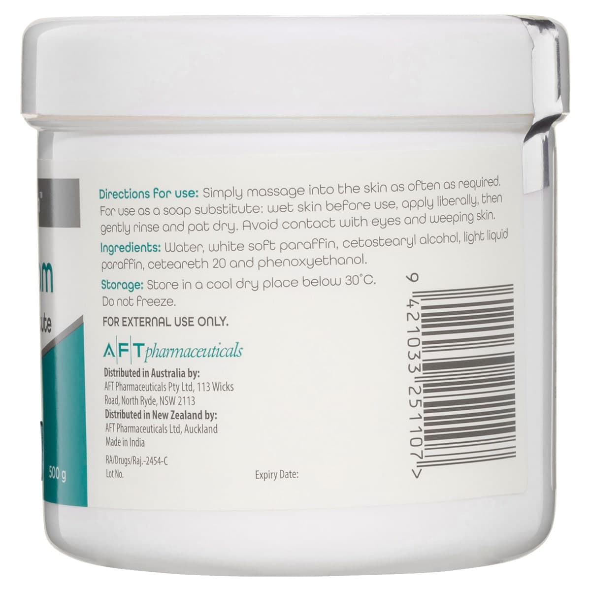 Thumbnail Topiderm Aqueous Cream Sls Free 500G