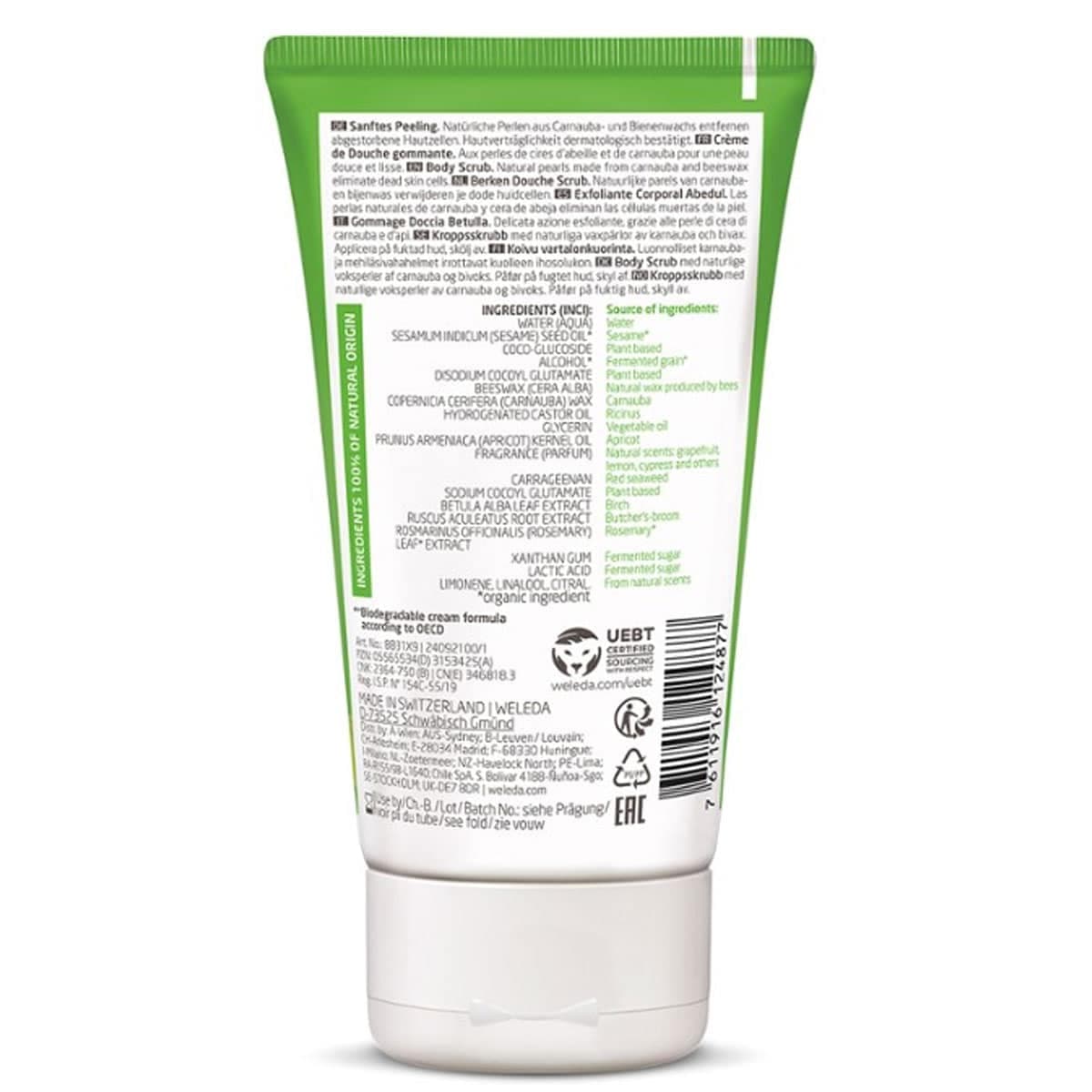 Thumbnail Weleda Birch Pearl Body Scrub 150Ml