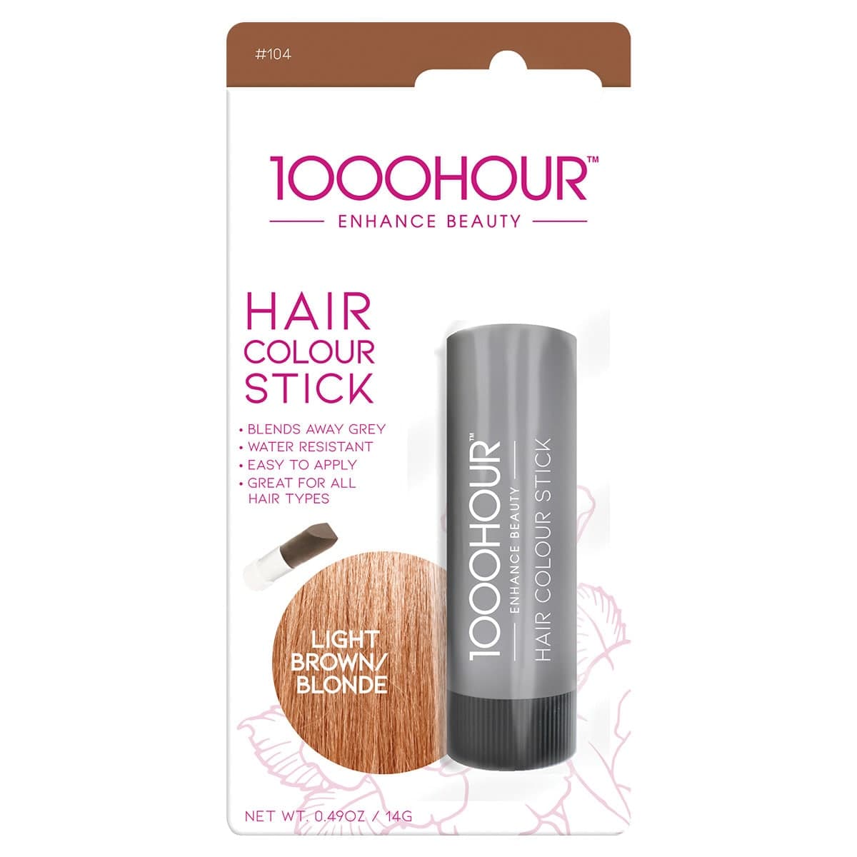 1000 Hour Hair Colour Stick Light Brown