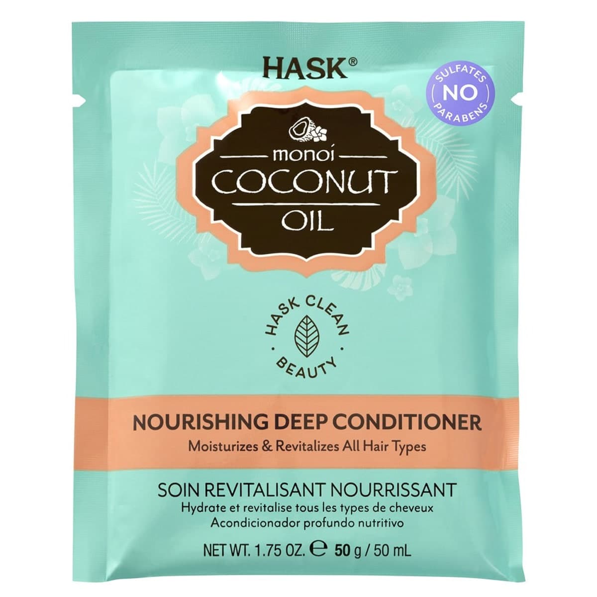 Hask Monoi Coconut Oil Nourishing Conditioner Sachet50G