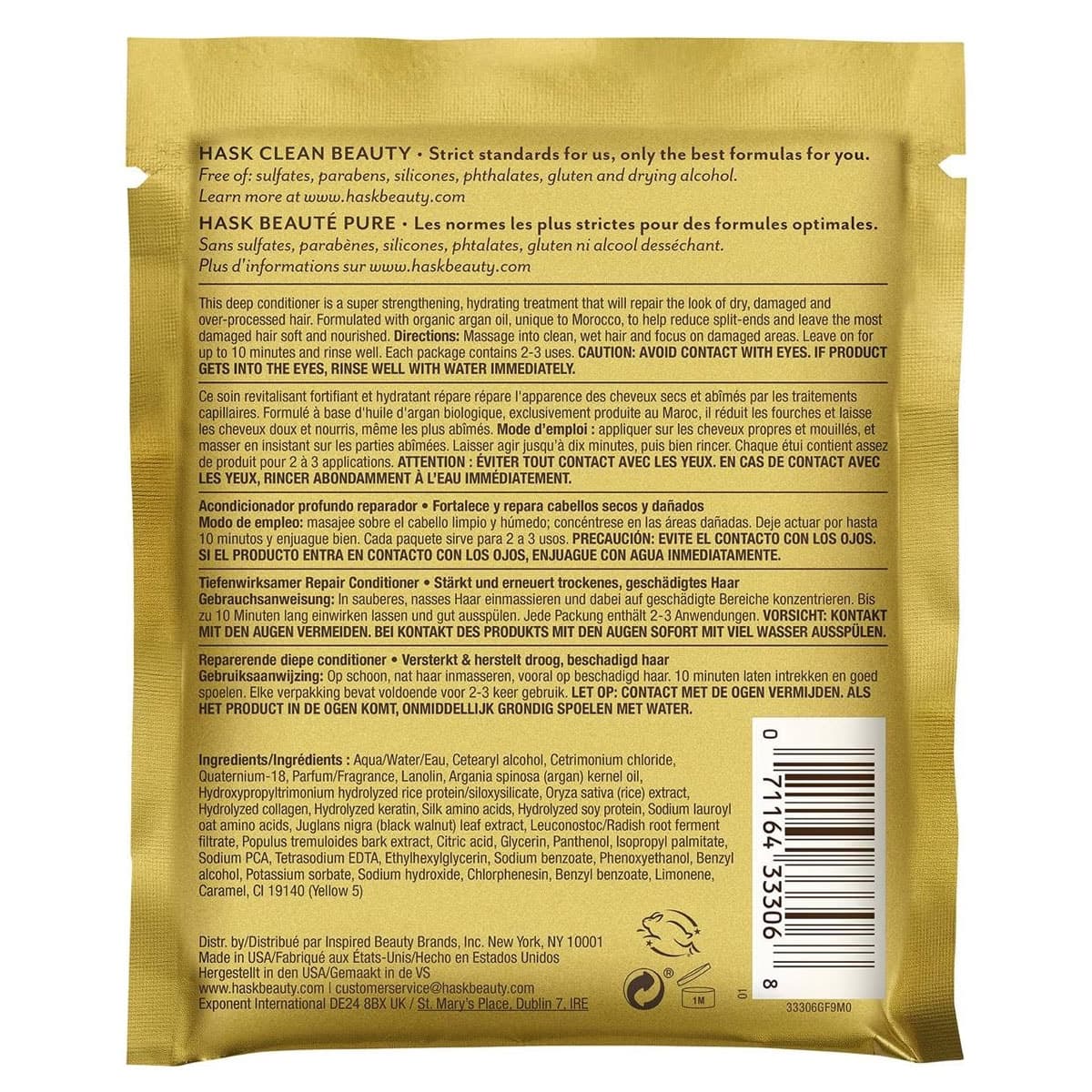 Thumbnail Hask Argan Oil Repairing Conditioner Sachet 50Ml